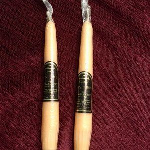 NWT Vintage Light Orange Hallmark 6 Inch Taper Candles in Original Packaging